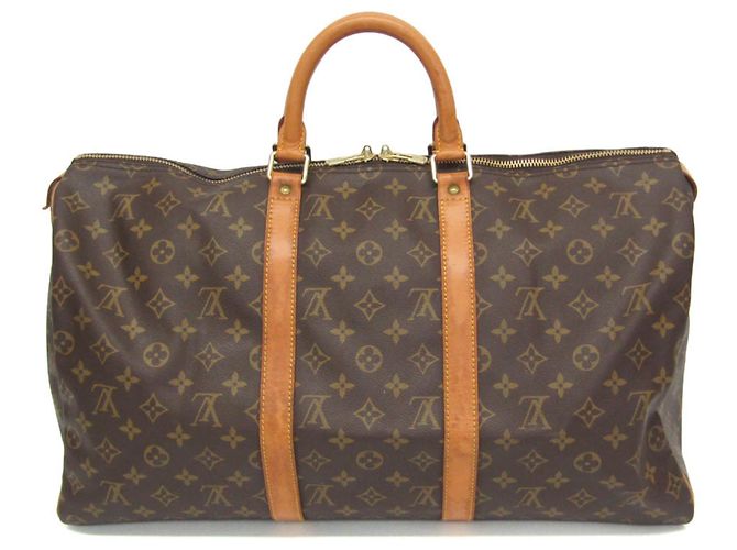 Louis Vuitton Monogram Keepall 50 Braun