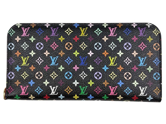 Louis Vuitton Monogram Multicolore Long Wallet Black