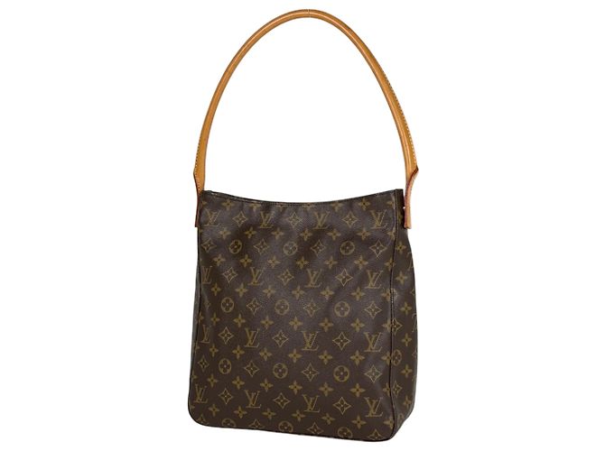 Bolsa de Ombro Louis Vuitton Looping GM Marrom Monograma