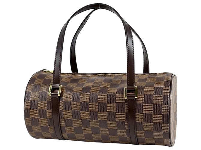 Sac à main Louis Vuitton Papillon 26 Marron Damier ebène