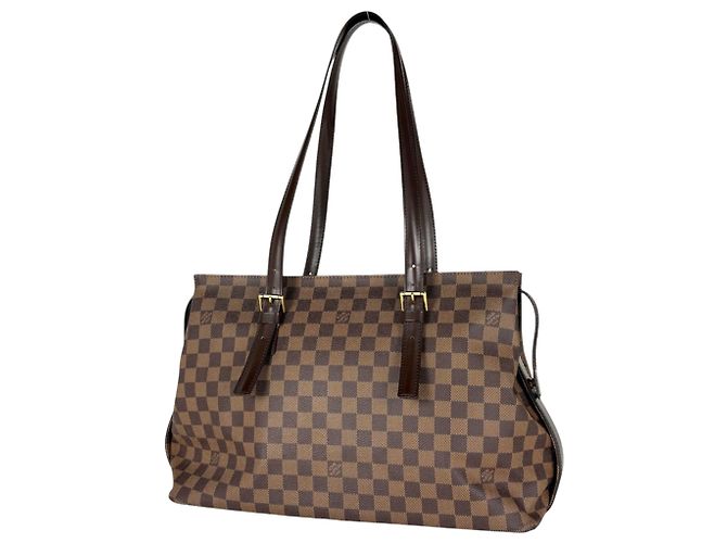 Borsa Tote Louis Vuitton Chelsea Marrone Damier ebene