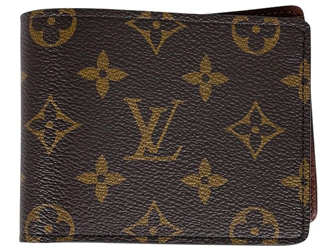 Louis Vuitton Monogram Bi-fold Wallet Brown