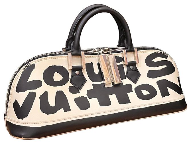 Louis Vuitton Alma Monogram Graffiti Noir Blanc Monogramme