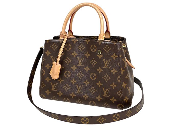 Bolso Louis Vuitton Montaigne BB Castaño