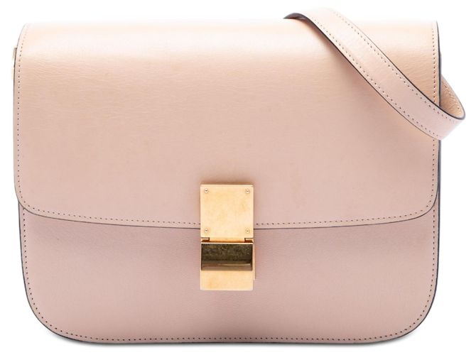 Céline Celine Pink Medium Calfskin Classic Box Rosa
