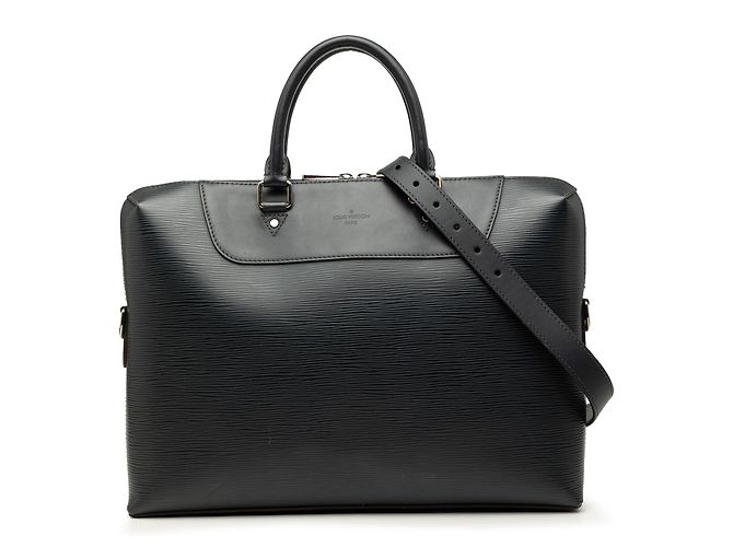 Louis Vuitton Blu Epi Porte Documents Jour Blu navy