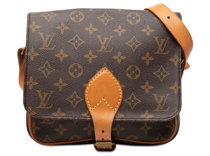 Louis Vuitton Marrom Monogram Cartouchiere MM