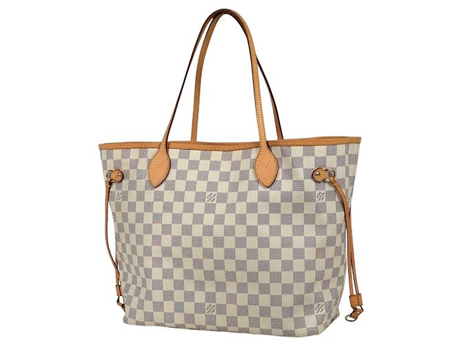 Bolsa Tote Louis Vuitton Neverfull MM Branco