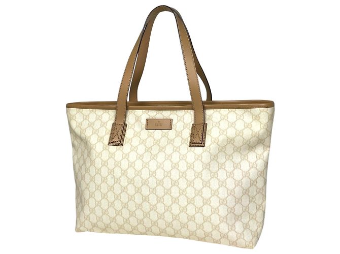 Gucci GG Pattern Tote Bag Weiß