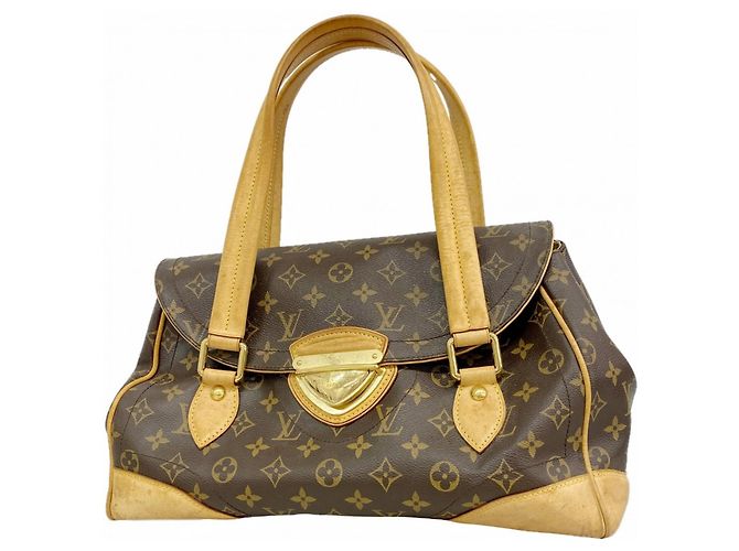 Borsa Louis Vuitton Monogram Beverly GM Marrone