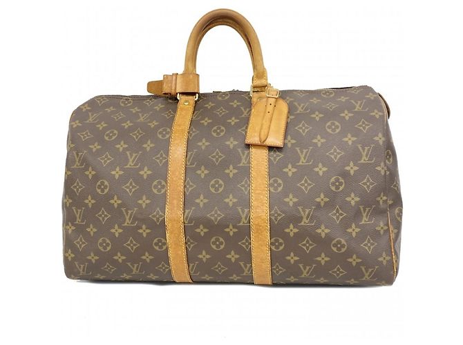 Louis Vuitton Boston Monogram Keepall 45 Marrom