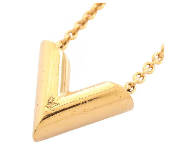 Collar Essential V Louis Vuitton Dorado