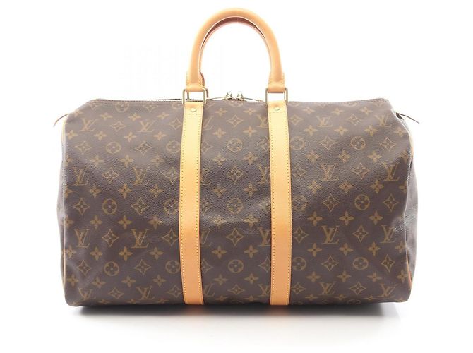 Borsa Boston Louis Vuitton Keepall 45 Monogram Marrone