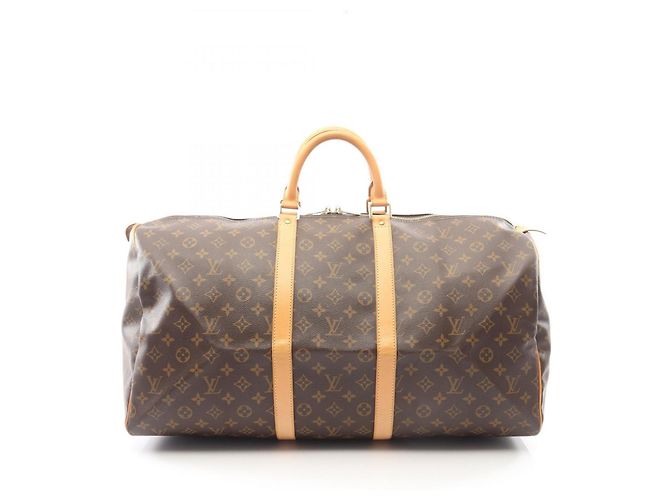 Bolsa Boston Louis Vuitton Keepall 55 Monogram Marrom