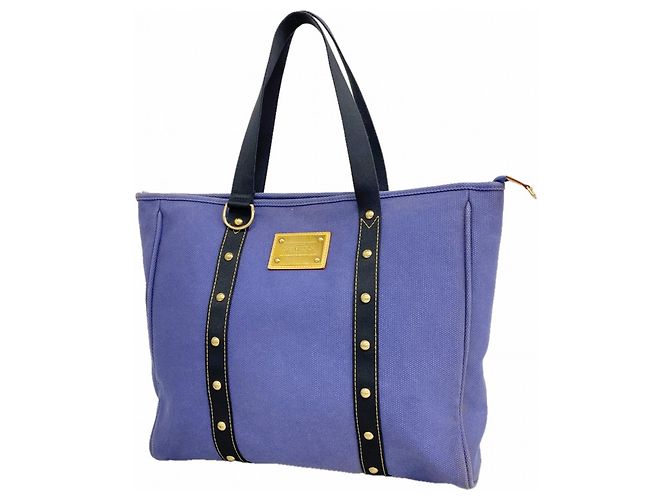 Borsa Tote Louis Vuitton Antigua Cabas GM Blu