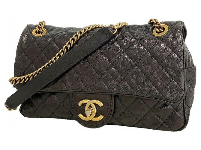 Timeless Borsa a Spalla Chanel Matelassé Nera Nero