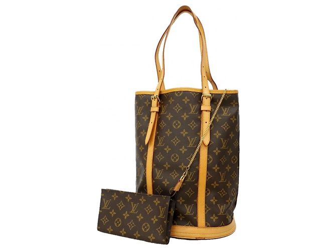 Borsa Tote Louis Vuitton Monogram Bucket GM Marrone