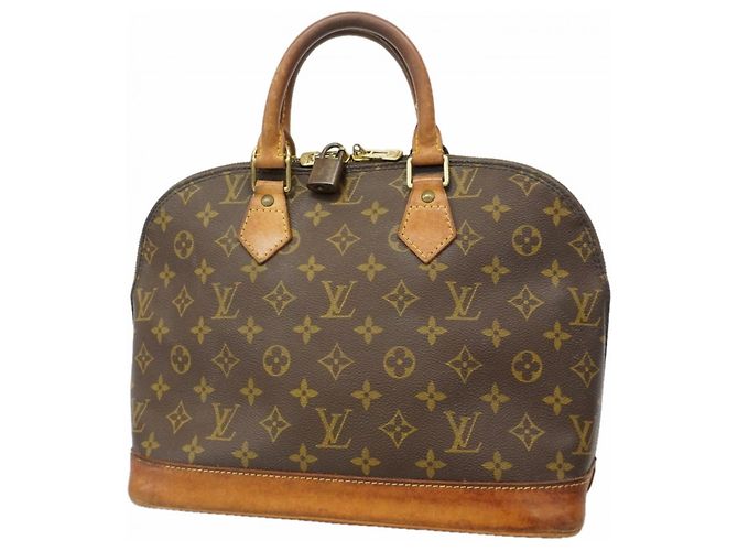 Borsa Louis Vuitton Alma Monogram Marrone