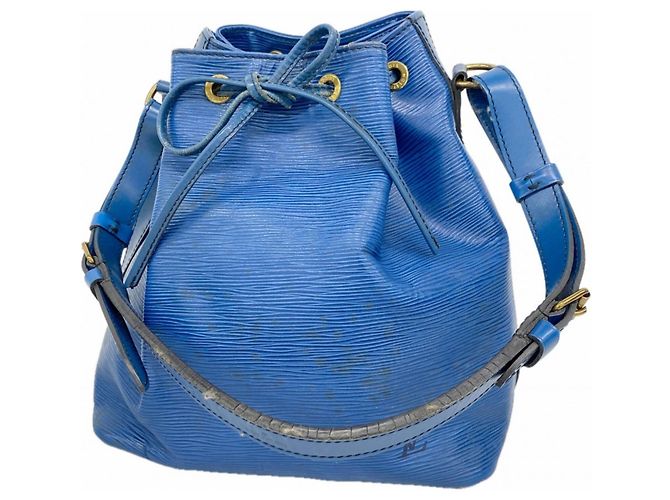 Noe Borsa a Spalla Louis Vuitton Epi Petit Noé Blu
