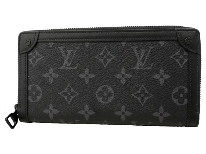 Portafoglio Zippy Louis Vuitton Monogram Eclipse Trunk Nero