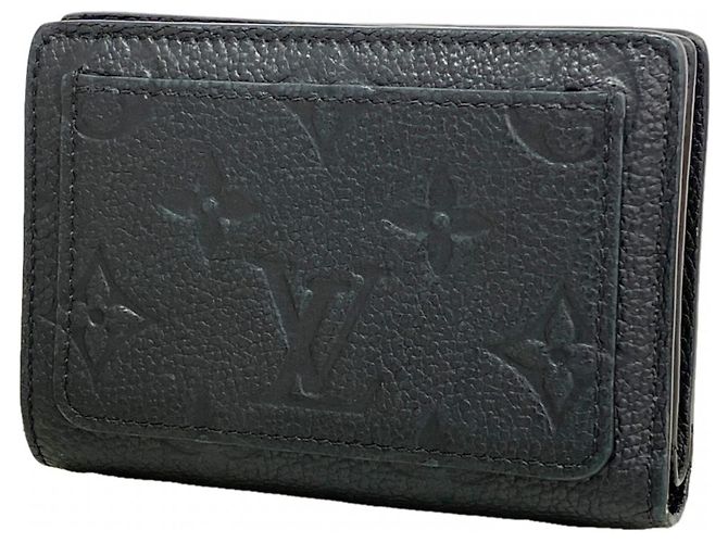 Louis Vuitton Monogram Empreinte Portefeuille Wallet Black