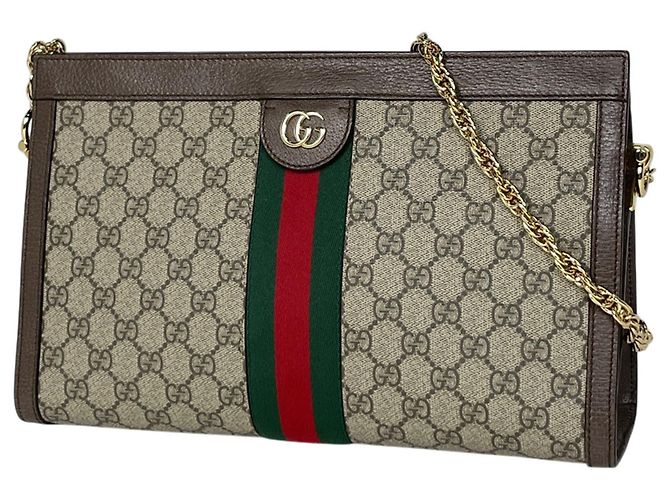 Bolsa de Ombro Gucci Ophidia GG Chain