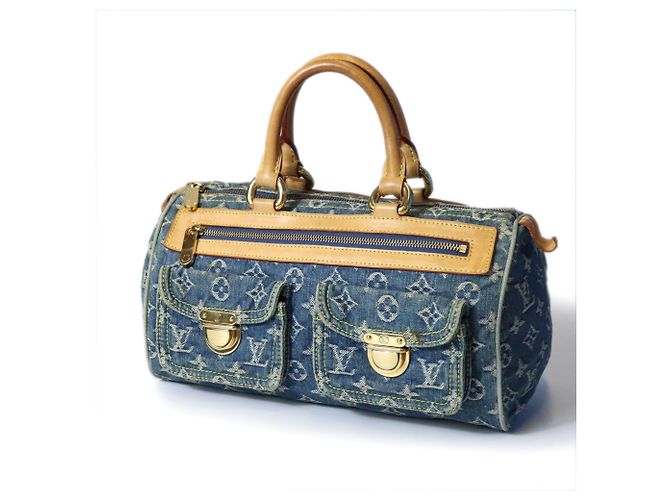 Borsa Louis Vuitton Neo Speedy Mini Boston Blu Monogramma