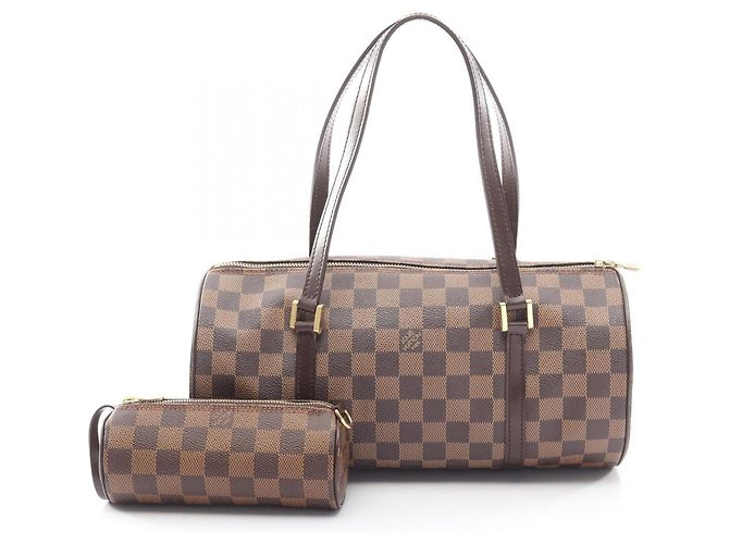 Bolsa Louis Vuitton Papillon 30 Damier Ebene Marrom