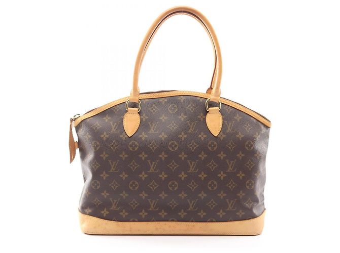 Sac cabas Louis Vuitton Lockit Horizontal Monogram Marron