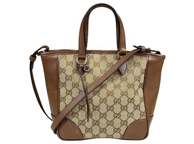 Bolsa Gucci GG Canvas Bege Marrom