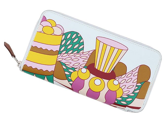 Hermès Hermes Azap Long Wallet in Blue Brume Swift Leather