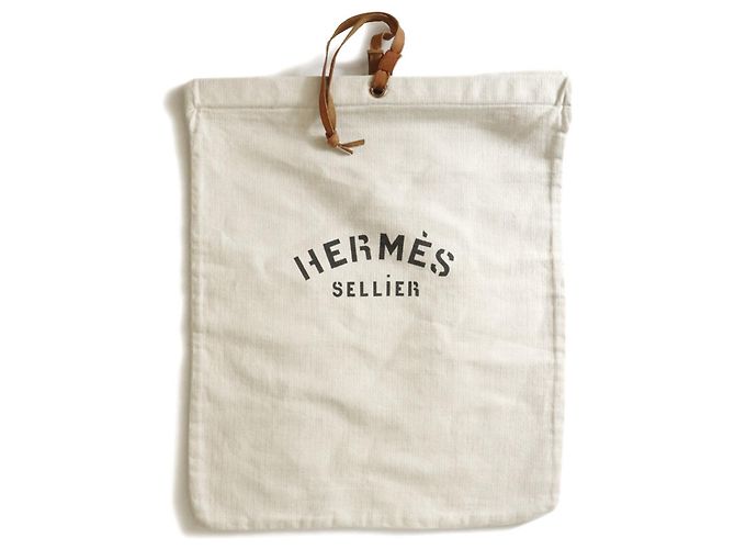 Hermès Pochette Hermes Aline de Toile H Écru