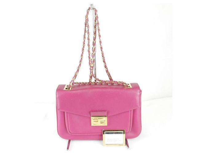 Bolsa de ombro Fendi rosa