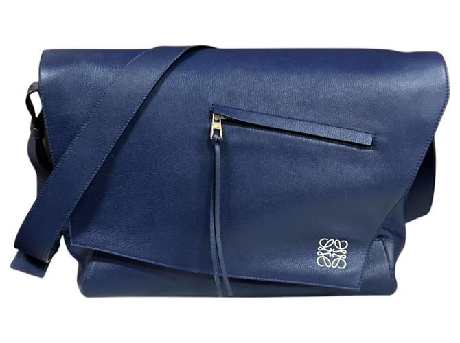 Borsa a tracolla Anton Loewe Blu navy