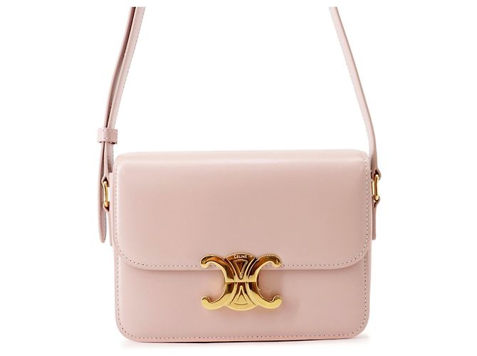 Céline Bolsa de ombro Celine Teen Triomphe em couro