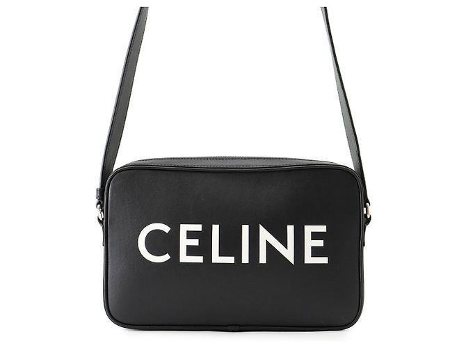Céline Borsa a tracolla in pelle nera Celine Nero