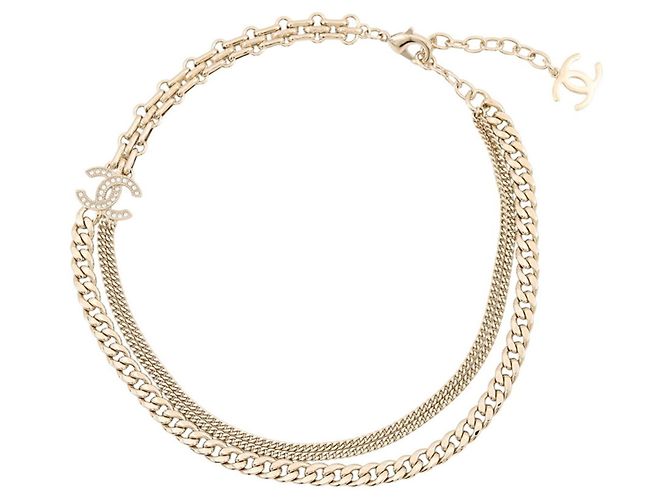 Collana Chanel Coco Mark con strass 