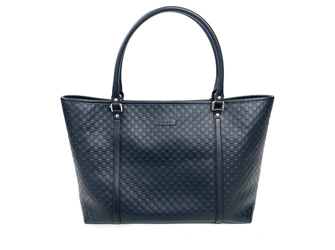 Borsa Tote Gucci Guccissima Nera Nero