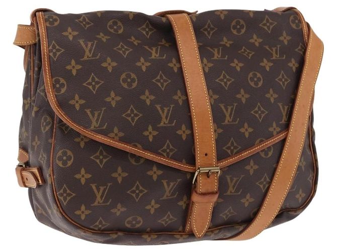Louis Vuitton Saumur Monogram 35 Marrom