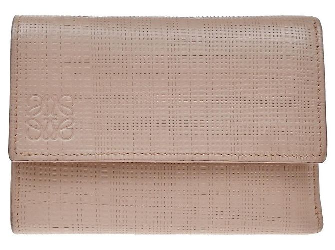 Loewe Anagram Trifold Flap Leather Compact Rosa