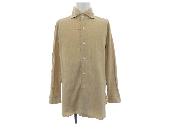 Autre Marque Camicia in cotone Barba Beige