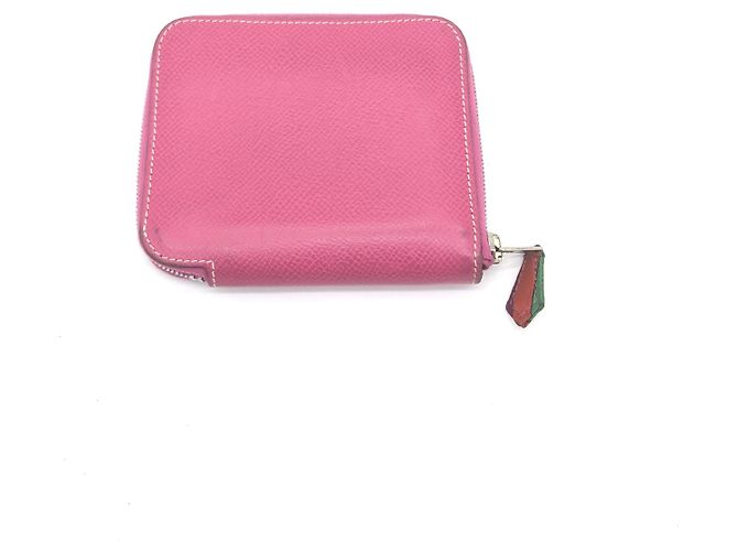 Hermès Hermes Azap Silkin Epsom Leather Silk Rosa