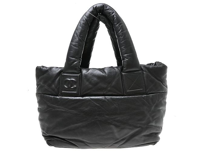 Tote Chanel Coco Cocoon reversibile in agnello trapuntato Medium Nero