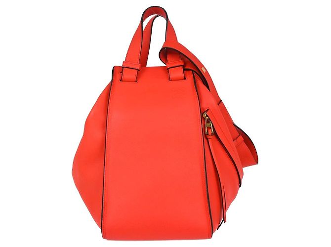 Loewe Hammock Leather Small Rouge