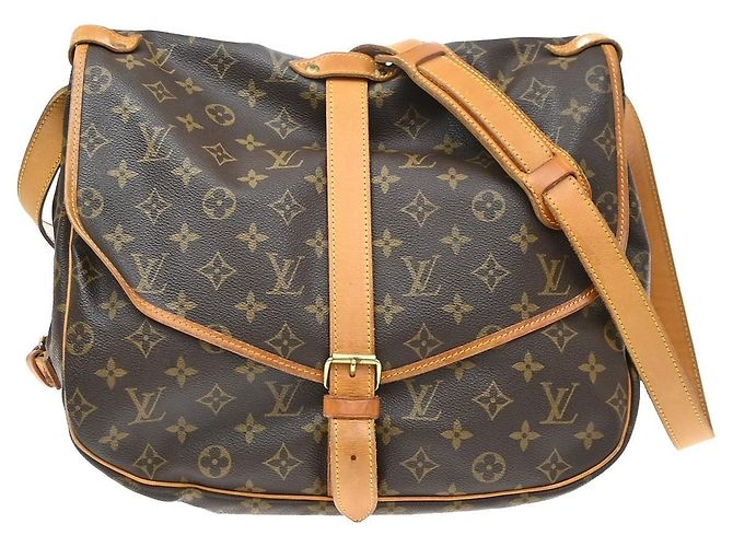 Louis Vuitton Saumur Monogram Canvas 35 Marrom