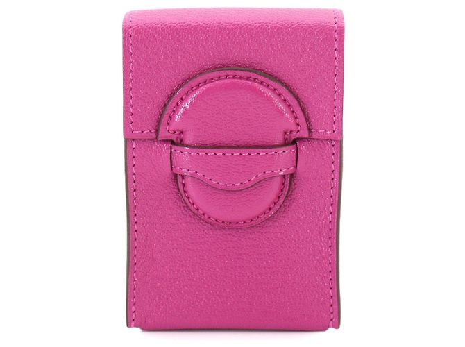 Hermès Estojo de cigarros 1938 Couro de Cabra Mysore Magnolia Roxo
