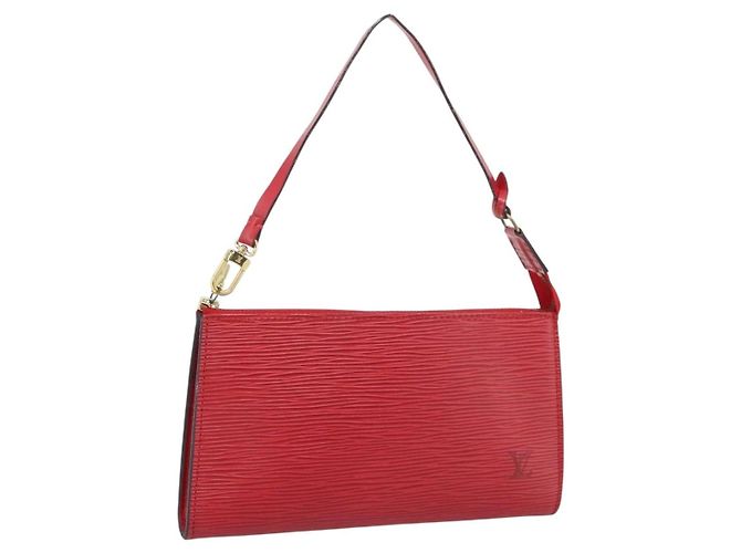 Louis Vuitton Pochette Accessoires Epi Medium Rouge