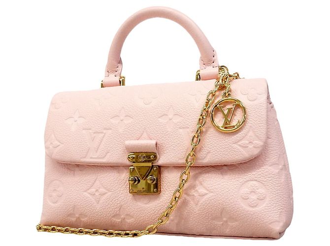 Bolsa Louis Vuitton Monogram Nano Madeleine Rosa