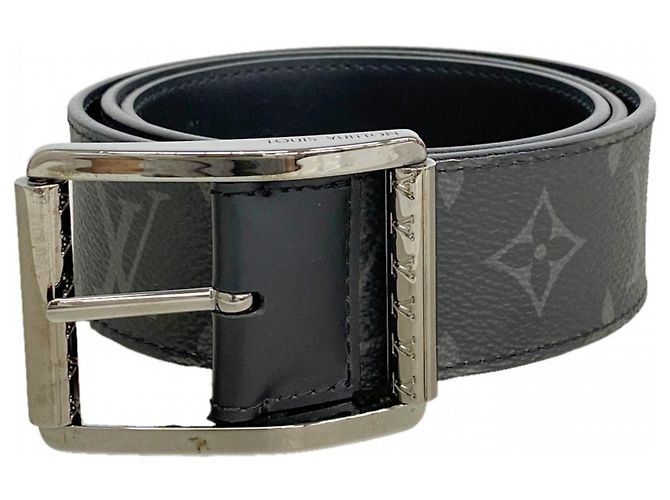 Cintura Louis Vuitton Monogram Eclipse Nero