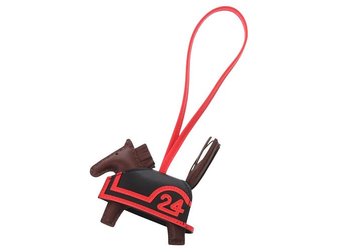Hermès Hermes Robeo 24 PM Handtaschenanhänger Schwarz